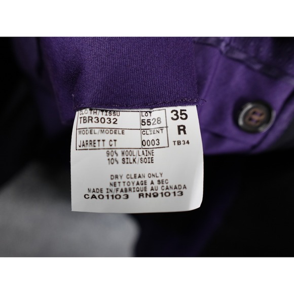 Ted Baker Endurance Jarrett 2 Pc Suit Jacket Blazer Notch Lapel Blue 42R/35R - Picture 10 of 15